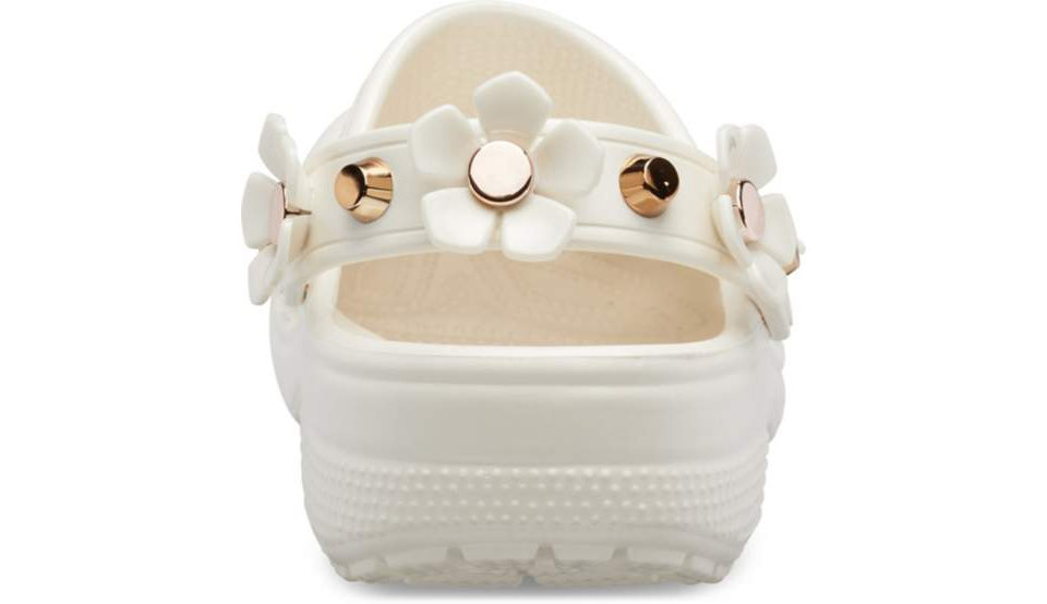 classic metallic blooms clog